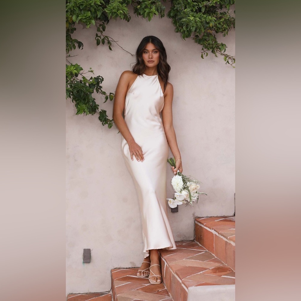 Billyj Halsey Maxi Dress - Champagne